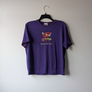 "Gotta Bee Me" Graphic Purple Tee